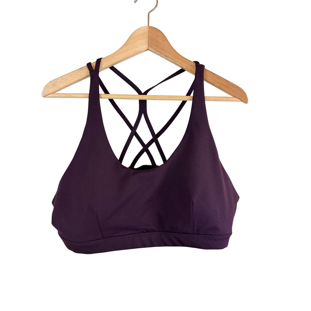 Zella Live In Sports Bra Women XXL Purple Nebula Strappy Medium Support